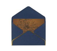 Black Print Flower Print Blank Greeting Cards, Pearl Paper Envelopes Suitable For Various Occasions - Anniversary Cards, Thank You Cards, Holiday Cards, Wedding Cards, Congratulations, And More