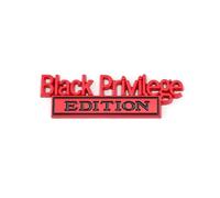 Black Privilege Edition Badge Emblem Sticker Grille(Black Privilege-02)