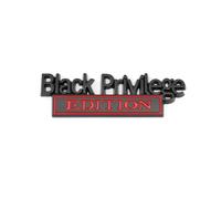 Black Privilege Edition Badge Emblem Sticker Grille(Black Privilege)