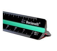 Black Professional 30cm 12" Metric Plastic Triangular Scale Ruler 1:10 1:20 1:25 1:50 1:75 1:100 1:125 1:200 1:250 1:500 1:750 1:1250 in a Case
