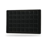 BLACK ProSCHULZ COIN TRAY 40 Compartments /// 32 x 32mm Collection Durable and Strong Manufactured from Plastic Safe to Coins Clear Cover Collectible Display Coin Tray (5)