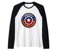 Black Proud African American for Juneteenth Flag Men Women Raglan Baseball Tee