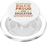 Black Proud and Educated Celebrating Black History Month PopSockets PopGrip for MagSafe