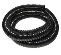Black PU Dust Collection Hose, 20Mm Inner Diameter, 1M Length, Flexible Transparent Vacuum Hose for Industrial Dust Extractor(1.2mm)
