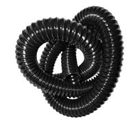 Black PU Dust Collection Hose, 300mm ID, 1m Length, Wall Thickness 0.63-2mm, Flexible Transparent for Industrial Extractor, 1 Pcs(0.63mm)
