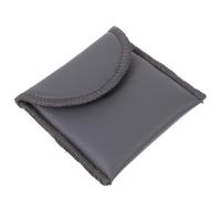 Black Pu Hearing Aid Storage Pouch Small Protective Bag