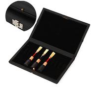 Black PU Leather Box Case Storage for 10pcs Oboe Reed Hold