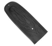 Black PU Leather Flame Rear Fender Bib For Solo Seat For Harley Dyna FXD Super Glide Wide Glide