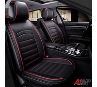 Black Pu Leather Front Car Seat Covers Protector For Ford Focus Kuga Puma Fiesta