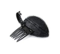 Black Puff Hair Head Cushion Hair Volume Clips Fluffy Hair Pad Sponge Clip Bun Comb Bump It Up Volume Hair Base Set for Women and Girls DIY Hairstyling Tools, Bun and Crown Shapers