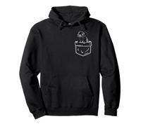 Black Pug In Pocket - Cute Dog Lover Gift Pullover Hoodie
