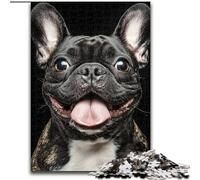 Black Pug Jigsaw Puzzles for Adults 1000 Piece Puzzle, for Age 14+ Fun Games Fun Activities at Home, Birthday Gifts, Travel Gifts (size 26x38cm)
