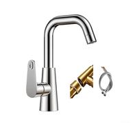 Black Pull-Out Kitchen Faucet Dual Spray Modes Single Handle Hot Cold Lever Matte Finish Stainless Steel 62cm Hose Deck Mounted Modern Sink Tap(Silver2)