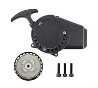 Black Pull Starter For Recoil Assembly for 43cc 47cc 49cc Engines, Compatible with For ATV Dirt For Bike Scooter Lawn Mower Water Pump, For Metal Plastic