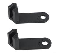 Black Pulley Guide Plate 2 Pieces For Smith Machine Steel Rope Fixing System Anti Slip Plastic Board Fitness Equipment Part Home Gym Accessory Smooth Cable Guidance Heavy Duty Construction Quick Fit
