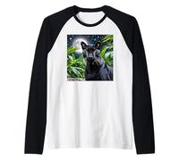 Black Puma Raglan Baseball Tee