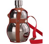 (Black) Pumpkin Bottle, Gourd, Chinese Wine Bottle, Sports Water Bottle Stainless Steel, Travel Water Drink Jug for Hiking, Camping, Chinese Wine Bottle