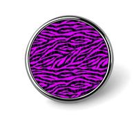 Black Purple Zebra Print Enamel Pins for Backpack - Cute Jacket Coat Hat Bags Badge Pins, Funny Unique Novelty Button Pin Women Men Fashion Jewelry Accessories