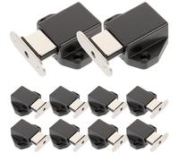 Black Push Open Cabinet Door Latch Magnetic Catch 10pcs Hardware