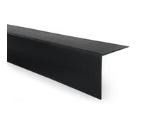 Black PVC Angle Trim with an Adhesive 35x35mm x 1m - L Shaped Wall Corner and Edge Profile