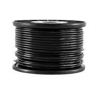 Black PVC Coated Stainless Steel 304 Wire Rope Cable 1/1.2/1.5/2/3/4/5/6MM Diameter After Coating Flexible Soft Steel Cable(1.5mm black,50m)