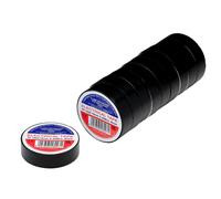 Draper PVC Electrical Insulation Tape Pack of 10 Black 19mm 20m