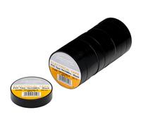 Draper PVC Electrical Insulation Tape Pack of 10 Black 19mm 33m
