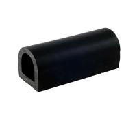 Black PVC fendering 70x70 mm Cut-down size 2m - 1 PC - 44.020.00 - 4402000