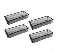 Black Pvc Floor Register Cover Traps 4 Pack Air Vent Screen Mesh Designed To Prevent Small Objects From Falling Into Ductwork While Efficient Ventilation For Residential Heating Systems(4 * 12 inch)