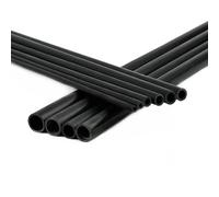 Black PVC Pipe for Aquariums & Garden Irrigation - 50cm Length, 5-19mm OD, 2-16mm ID, 3-8PCS Multi-Pack(3Pcsx7mmx10mm)