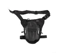 Black PVC Thigh Pack 26cm Heavy Duty Outdoor Pouch(A) | PVC waterproof fabric, rain for splash protection, tear-resistant, 26x26x8cm size, black color