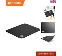 Black QcK Mini Cloth Gaming Mouse Pad - Optimized for Gamers, Size S 250x210mm