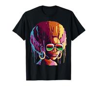 Black Queen Afro Melanin Art Juneteenth African Pride T-Shirt