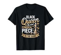 Black Queen Chess Most Powerful Piece Game T-Shirt