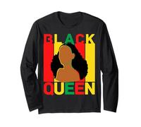 Black Queen Mom Melanin Mother Mother's Day Juneteenth Woman Long Sleeve T-Shirt