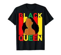 Black Queen Mom Melanin Mother Mother's Day Juneteenth Woman T-Shirt