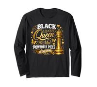 Black Queen Most Powerful Piece in The Game African American Long Sleeve T-Shirt