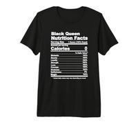 Black Queen Nutritional Facts Premium T-Shirt