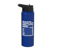 Black Queen Nutritional Facts Stainless Steel Insulated Water Bottle