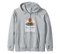 Black Queen With a Master’s Degree Graduation Zip Hoodie