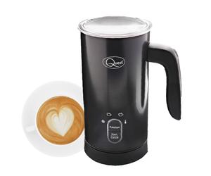 (Black) Quest 34179 Electric Milk Frother / Hot & Cold Coffee Frother / Double Walled Insulation / Non-Stick Easy Clean Interior / 300ml Capacity