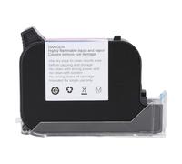 Black Quick Dry Solvent Ink Cartridge 42ml Compatible with Handheld Inkjet Printers & Portable Coding Marking Devices, Fast Drying Industrial Label Ink