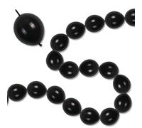 Black Quick Link Balloons, 100PCS Linking Balloons for Make Balloon Wall Balloon Arch Balloon Chains, Linkable Balloons for Wedding Birthday Baby Shower Engagement Graduation Party Decorations (6inch)