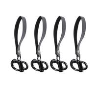 Black Quick Releases Shackles for Firefighters Accessories Marine Grade Stainless Steel Leather Handle Daily Use Climbing Gear Shackles