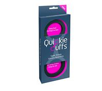 Black Quickie Cuffs, Medium, Extra Strong, Lightweight, Flexible, Silicone, Bondage Restraints