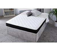 Starlight Beds Cooltouch Black Wave Hybrid Memory Foam & Pinna-coil Innerspring Value Mattress 2FT6 Small Single, Black