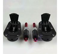 Black Racing Car Quick Release Bonnet Lock Hood Pins Latch No Key Locking Kit