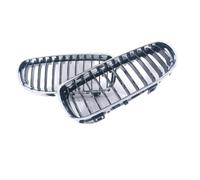 Black Radiator Grille Compatible With 3 Series E90(Single Chrome Black) | Fits E91 Facelift 2009-2012 LCI 320 318i 330i; Single Double Slat