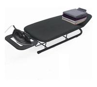 Black Rainberg Table Top Ironing Board, Small-Foldable Design, 100% Cotton Cover,