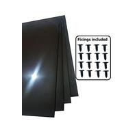 BLACK Rally Motorsport Mud Flaps 50cm x 40cm 4mm MSA spec x4 - With Fittings